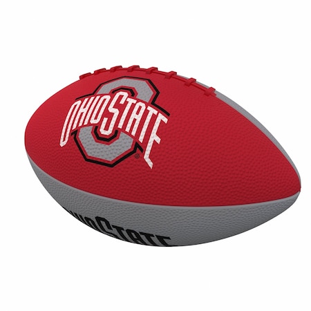 Logo Brands Ohio State Pinwheel Logo Junior Size Rubber Football 191-93JR-2